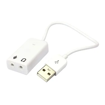 

USB 2.0 Virtual 7.1 Channel Audio Sound Card Adapter For Laptop PC Mac 5.25
