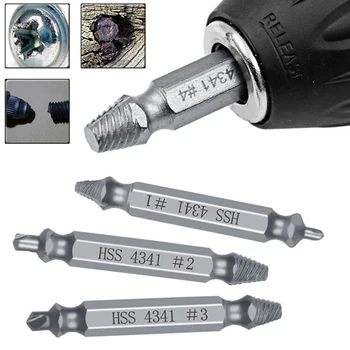 

Damaged Screw Extractor Speed Out Drill Bits 6 PCS Tool Set Broken Bolt Remover