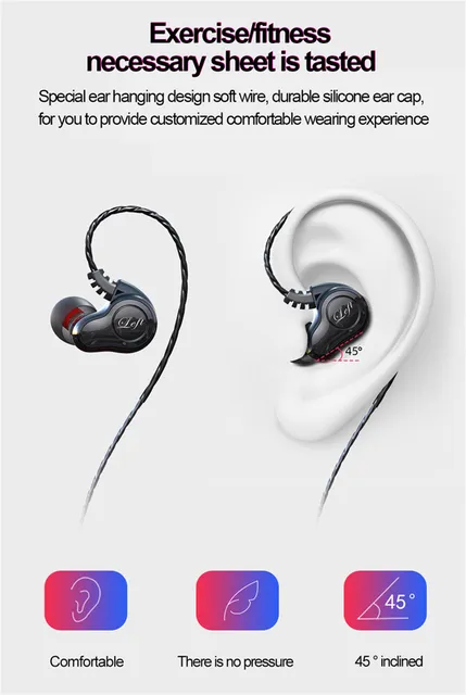 Headphones Wired HIFI Bass Earphones In Ear Monitor Fone De Ouvido Com Fio Ecouteur  Avec Fil Sport Headset Auriculares - AliExpress