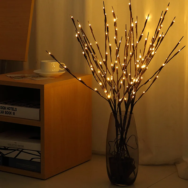 LED Fairy Twig Branch Lights Home Vase Filler Modern Patio Garden Lighting Decor 