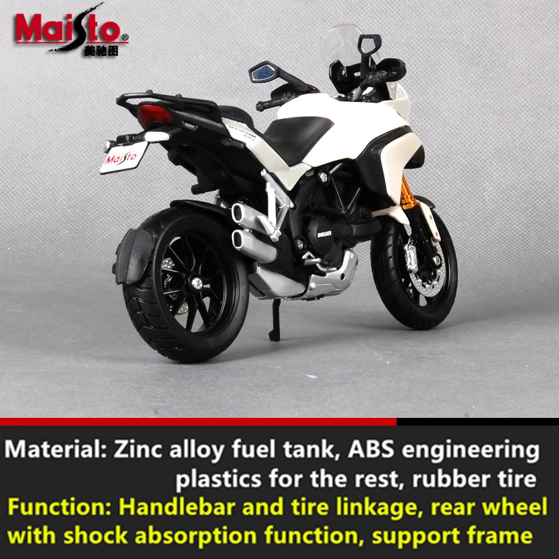 Коллекционная модель мотоцикла Maisto 1:12 Ducati 1200S Подарочный игрушечный