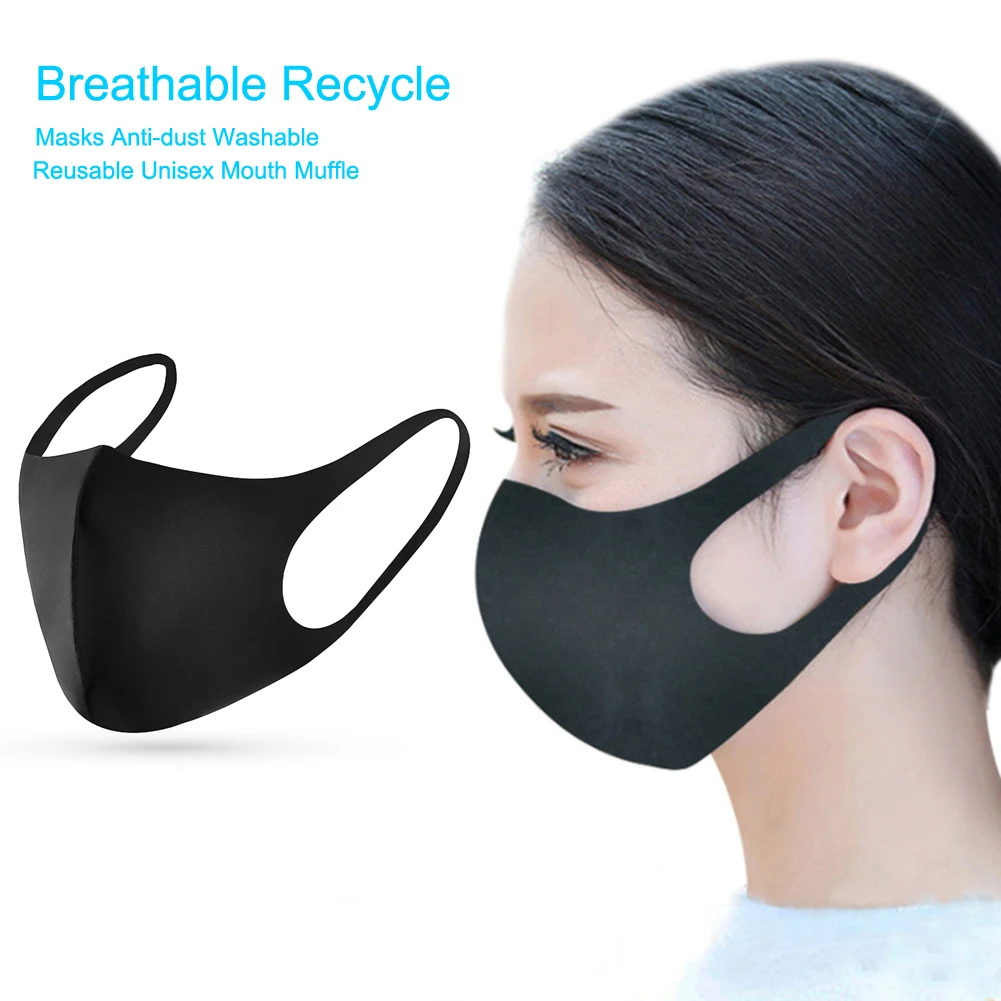 

1pc Anti Flu Dust Mask Breathable Recycle Masks Anti-dust Washable Reusable Unisex Mouth Muffle Dustproof Protective Mask
