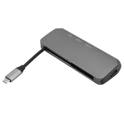 Usb tipo c hub tipo c para hdmi compatível 4k USB C 3.0 adaptador hub dock para macbook sd tf leitor de cartão multi função usb divisor