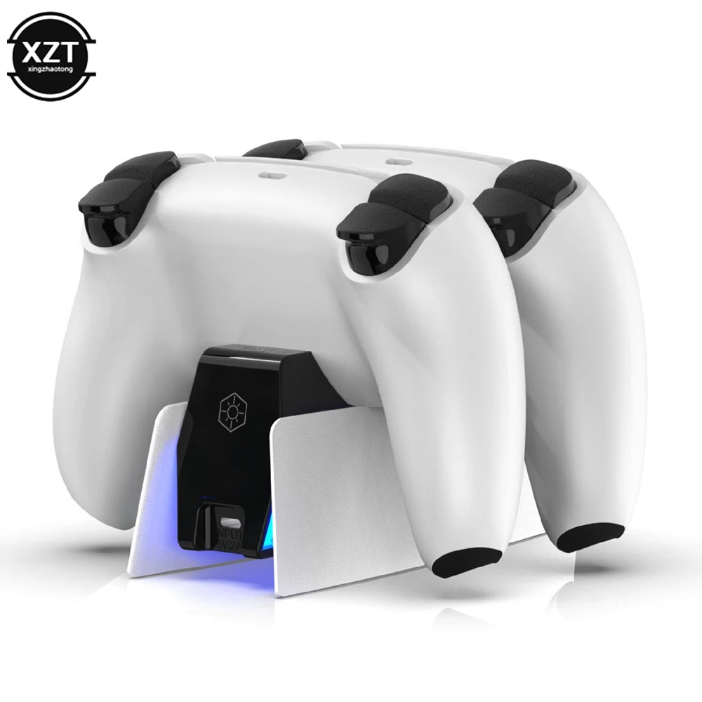 Dual Fast Charger for PS5 Wireless Controller USB/Type C Charging Dock Cradle Station for Sony PlayStation 5 Joystick Gamepad