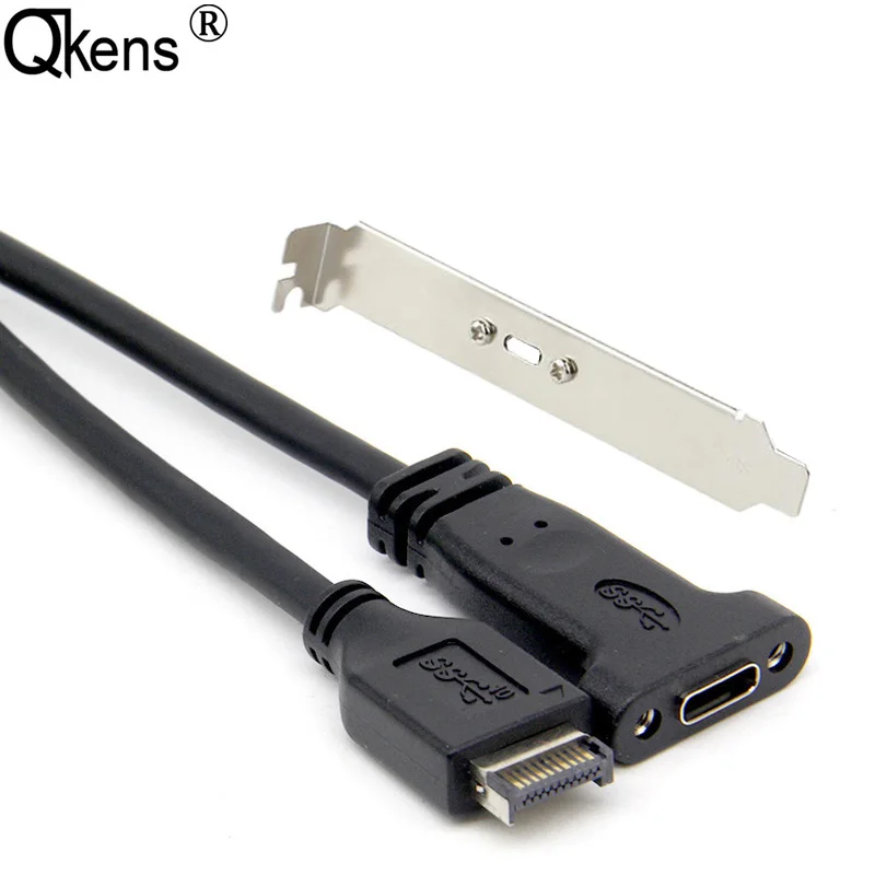 USB 3.1 Front Panel Header Type E To USB-C Type C Female Motherboard Expansion Line Connector Exten