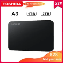 TOSHIBA Canvio Основы HDD 2," A3 USB 3,0 внешний жесткий диск SATA 2 ТБ 1 ТБ Переносной жесткий диск externo disco duro externo жесткий диск