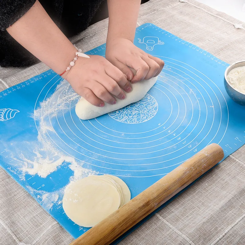 

Non-Stick Pastry Boards Silicone Mat Rolling Dough Liner Pad Pastry Cake Bakeware With Scale Kitchen Cooking Tools Dropshipping