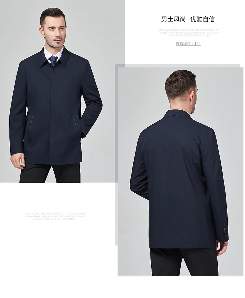 Деловые куртки мужские официальные офисные жакеты модная мужская одежда зимняя Рабочая форма винтажные мужские куртки длинные соцвиды пальто