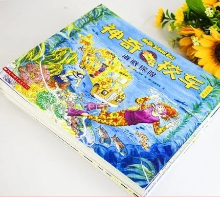 12 книг The Magic School Bus книга с картинками версия для детей образование интересные