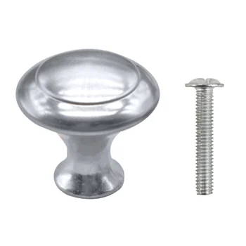 Ball Door Knobs Pull Handle Stainless Steel Metal Modern for Cabinet Drawer Wardrobe Cupboard Kitchen Door with Screw