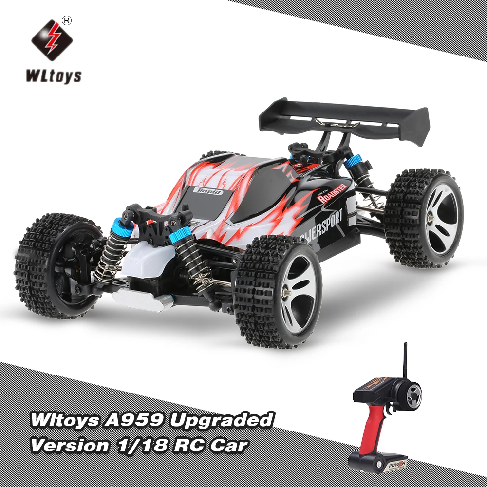 Wltoys A959 1:18 2 4 ГГц полноприводный Радиоуправляемый автомобиль внедорожник 45 км/ч