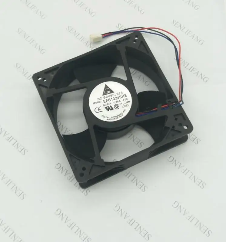 EFB1324SHE 4C58 DC 24V 1.38A 3 провода 127x127x38mm вентилятор охладителя сервера