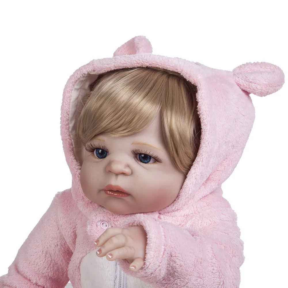Pickwoo bebes кукла-реборн 48 см 55 см куклы для маленьких девочек Мягкие силиконовые Boneca reborn Brinquedos Bonecas детские подарки игрушки