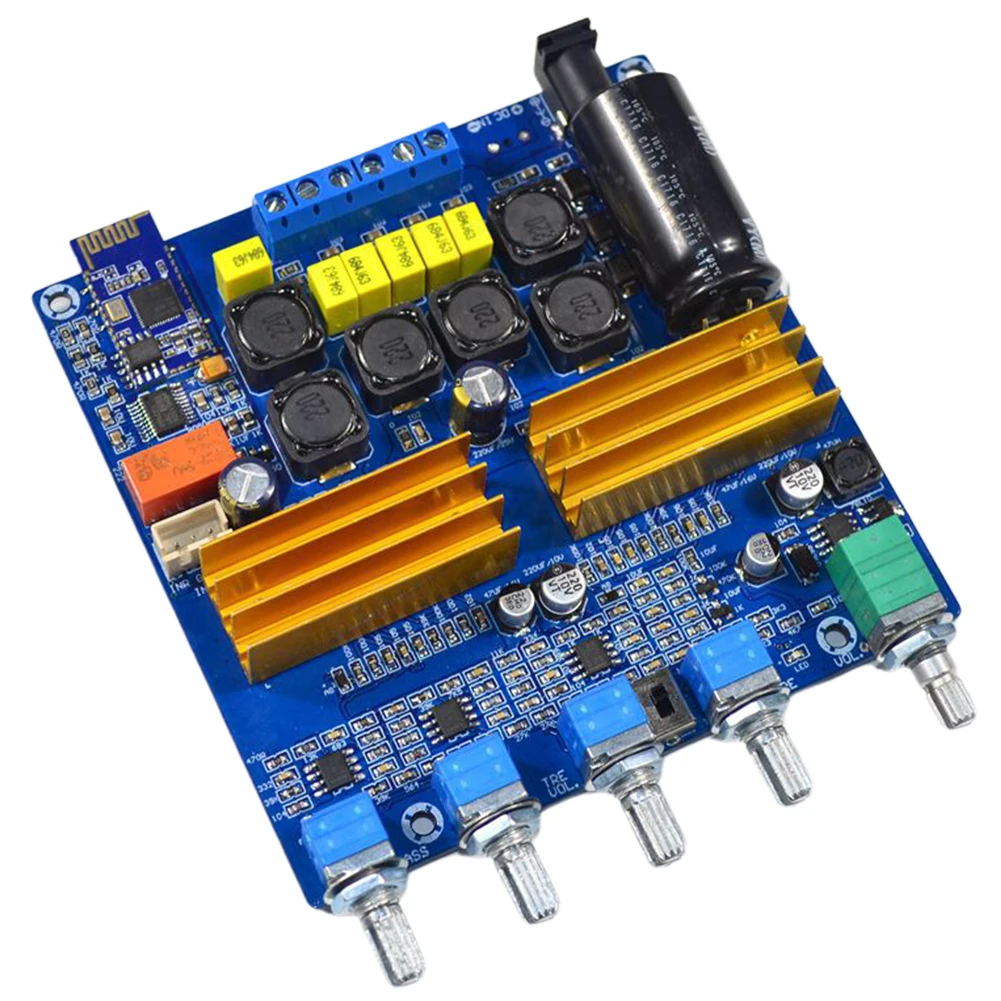 TPA3116 цифровой мощный профессиональный Bluetooth 5,0 интегрированный 2,1 канальный аудио усилитель доска Электронный сабвуфер с широким напряжением