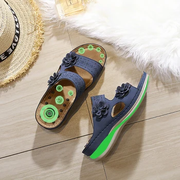 

Womens Orthopedic Slippers Ladies Slip On Comfy Mules Summer Sandals Shoes Size 35-43