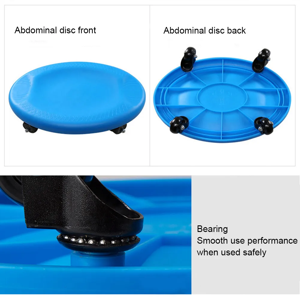 4-Wheel Abdominal Disk Abdominal Roller Receiving Home Fitness Equipment Man Belly Strengthen N66