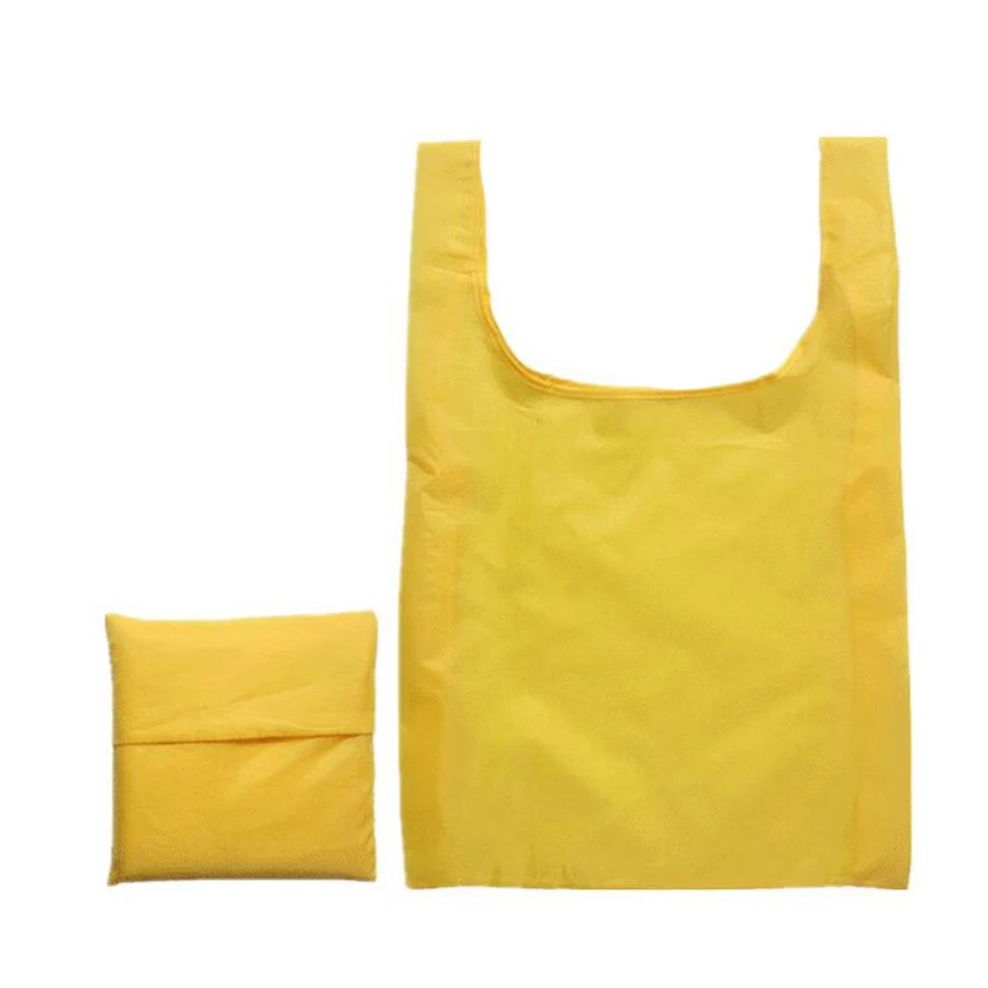 Перерабатываемая Экологически чистая полиэфирная Складная хозяйственная сумка Многоразовые продуктовые сумки оптом