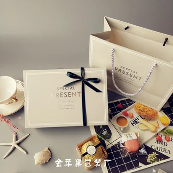 

European Chocolate candy paper packaging gift box conos papel boda biscuit box nougat packaging cake box Event Party Supplies
