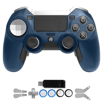 

PS4 Gamepad,Dual Vibration Elite PS4 2.4G Wireless Game Controller Joystick for Play Station 4 Video Gaming Console and PS3