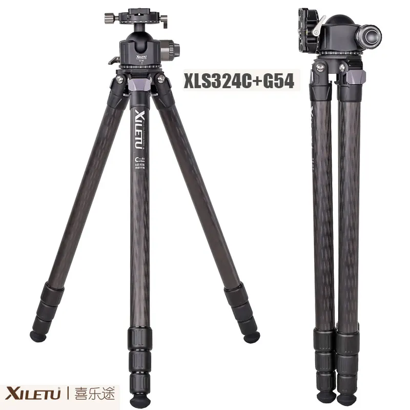 Штатив XILETU XLS324C + G54 из углеродного волокна с панорамной шаровой головкой на 360 °