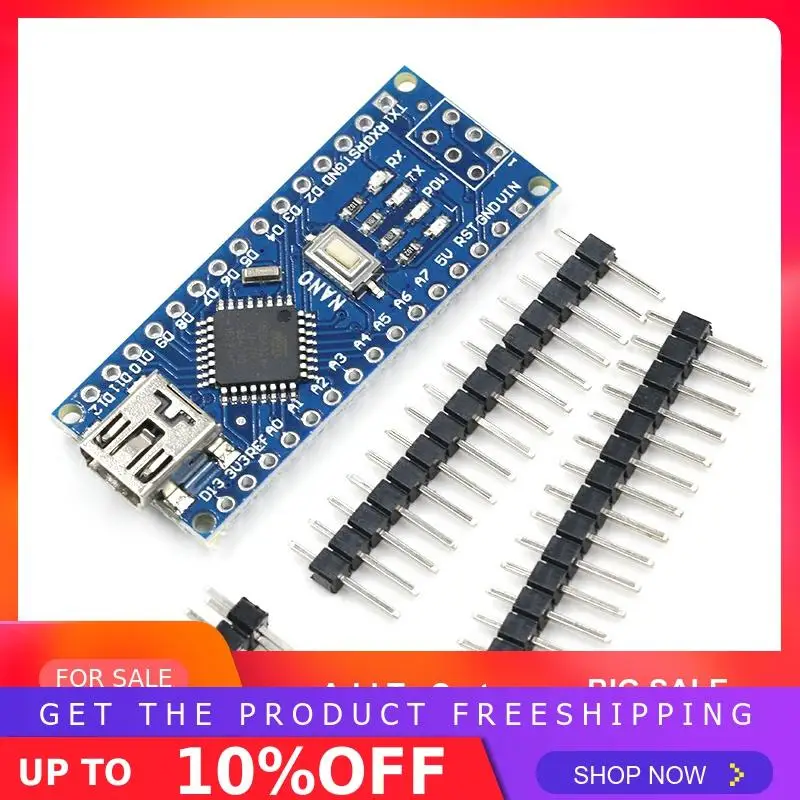 Мини-usb с контроллером загрузчика Nano 3,0 совместимый для arduino CH340 USB драйвер 16 МГц NANO V3.0 Atmega328