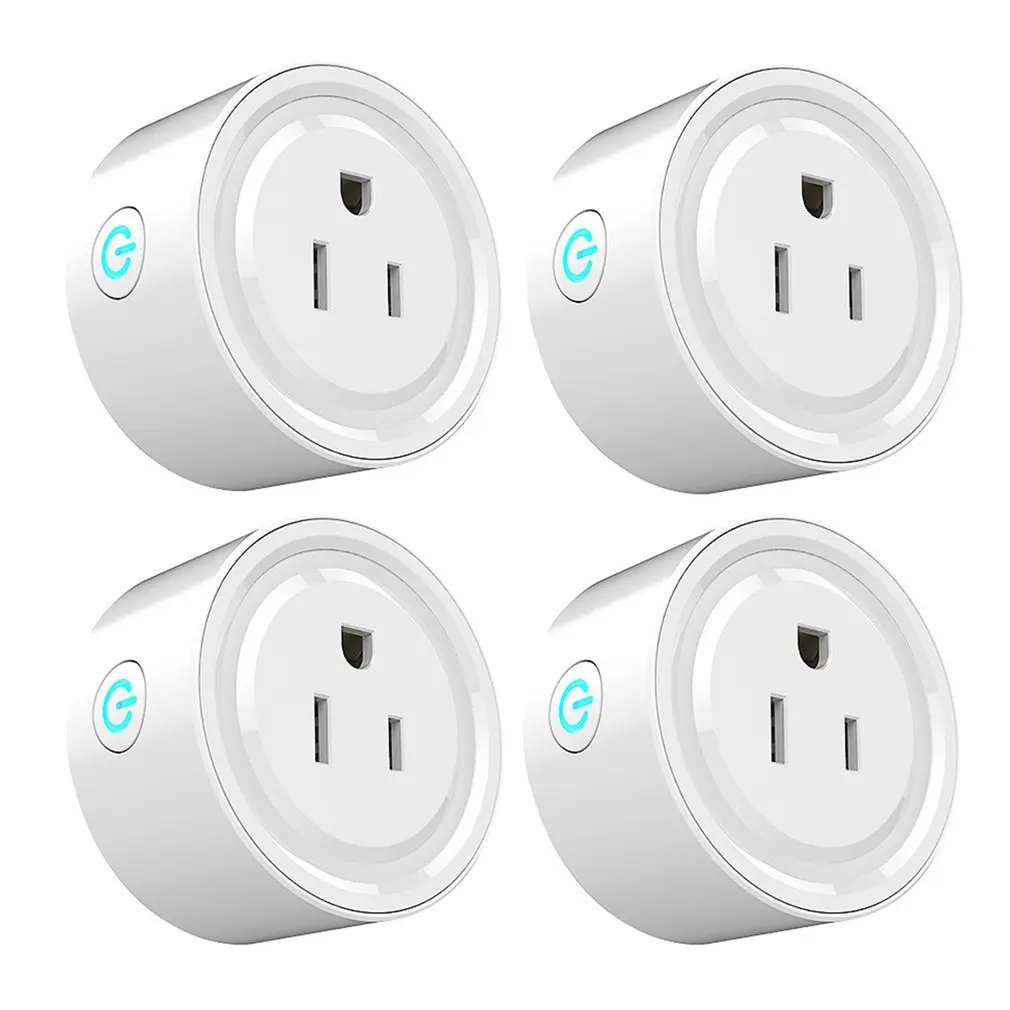 

1 Pcs/4 Pcs Phone Switch Timing Plug wifi control Voice Control Socket Us Standard Socket Wifi Smart Socket Smart Plug