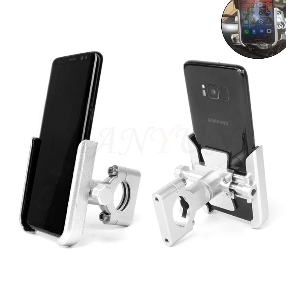 

Universal Aluminum Motorcycle Phone Mount Adjustable Anti Shake Metal Bike Phone Holder for Kawasaki ZX9R Z1000 z800 z900 z750