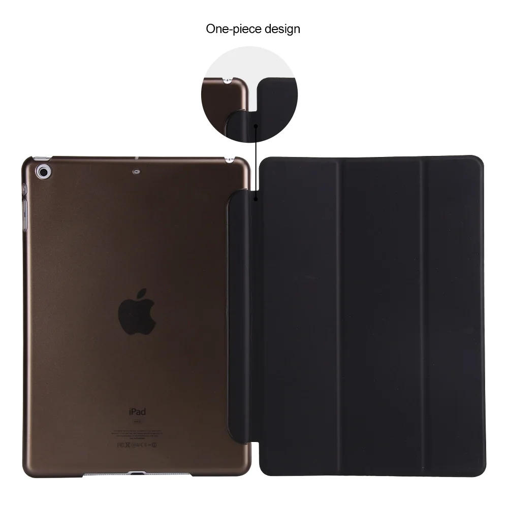 Кожаный чехол из поликарбоната для Apple iPad Air1 (2013) модный умный + Прозрачный ipad 9 7