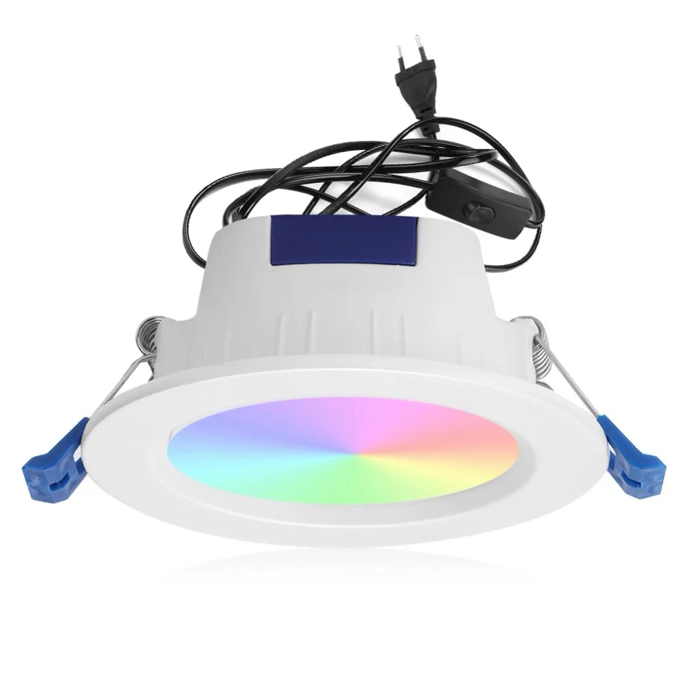 Встраиваемый светодиодный светильник, настраиваемый по цвету, приложение Google Home IFTTT, умное управление, потолочные светильники, фойе, для гостиной, ночное освещение