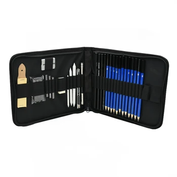

33Pcs Pencil Professional Drawing Sketch Pencil Kit Sketch Graphite Charcoal Pencils Sticks Erasers Stationery Drawing Supplies