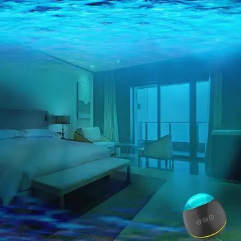 

LED Ocean Projection Lamp 8 Modes Bluetooth Music Speaker Projector Remote Control Ocean Wave Night Light Decor