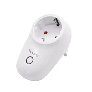 

SONOFF S26 Works With Alexa Wifi Smart Socket Power Switch EU/UK/US Plug APP/Vocie Remote Control Socket Outlet Timing Hot Sale