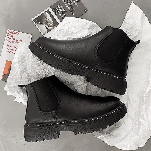 New Luxury Chelsea Boots Men Ankle 