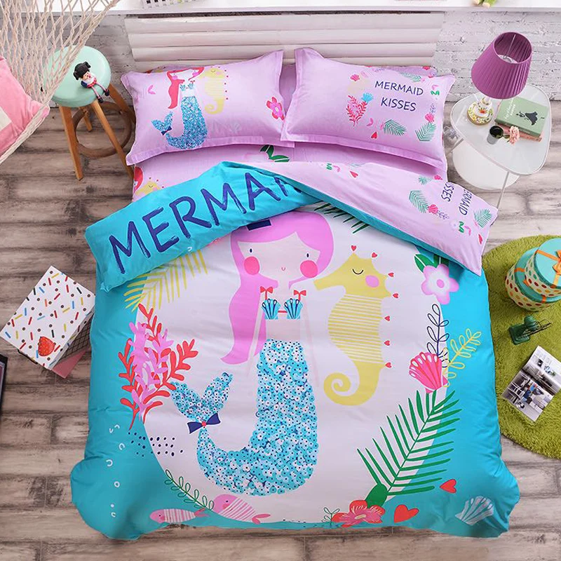 Хлопковый комплект постельного белья для детей с рисунком динозавра, набор пододеяльников, королева король, дети, ребенок, постельное белье, милый узор