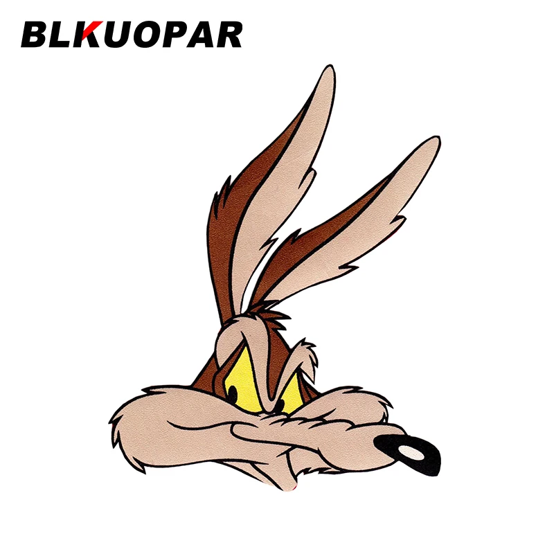 

Наклейка BLKUOPAR 13 см x 10,1 см для Wile E Coyote, наклейка для креативного фургона, автомобиля, мотоциклетного шлема, окклюзия, царапина
