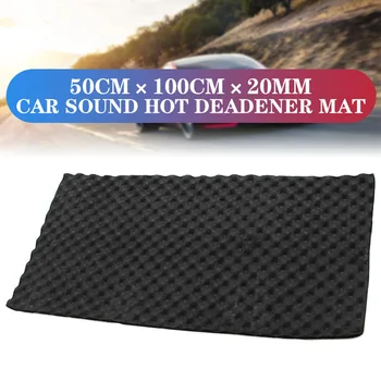 

Car Audio Sound Deadener Vibration Control Proof Aluminum Foil Cotton Heat Insulation Mat DoorTrunk Hood Self Adhesive