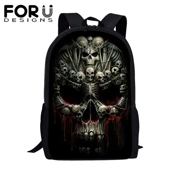skull backpacks for school