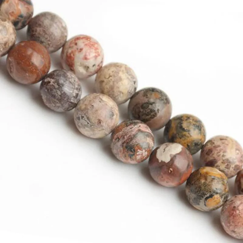 

Natural Leopard Skin Stone 4/6/8/10/12mm Smooth Round Shape Necklace Bracelet Jewelry Loose Beads 38cm wk194JD