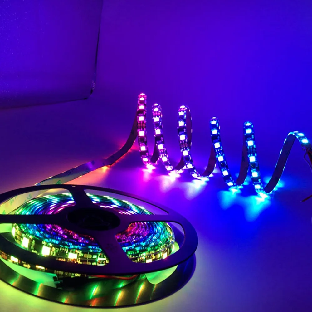 WS2811 RGB светодиодный светильник, Пиксельная полоса, Адресуемая 30/60/Leds/m, светодиодные пиксели, внешний 1 Ic, контроль, 3 светодиода, украшение дома и Рождество