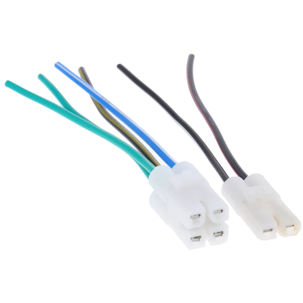 Igniter Connection Cable Assembly Motorcycle Engine Parts 2pcs Ignition Wires with Two-hole and Four-hole for CG150