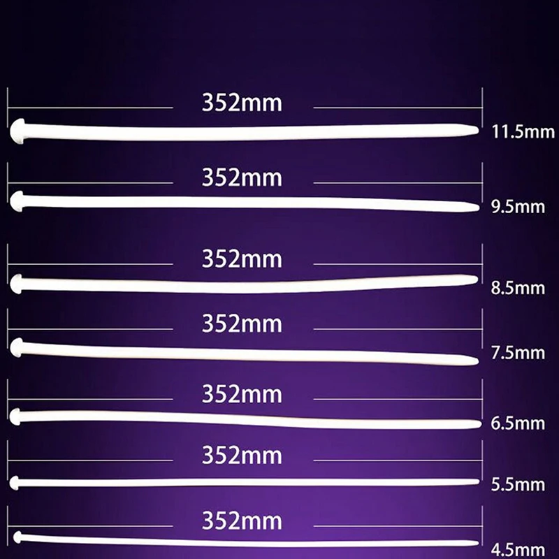 White Male Silicone Catheter Penis Plug Stretching Chastity Device Urethral Dilators Urethral Sounds 4.5mm-11.5mm