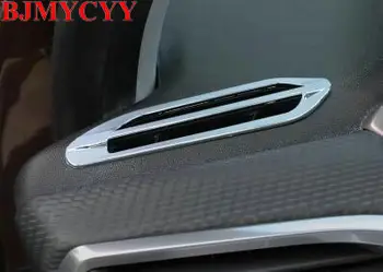 

BJMYCYY 2Pcs/Set ABS Chrome Air Conditioning Outlet Trim Sequins Air Vent for Peugeot 2008 2012-2016 3/5door hatchback 12-16