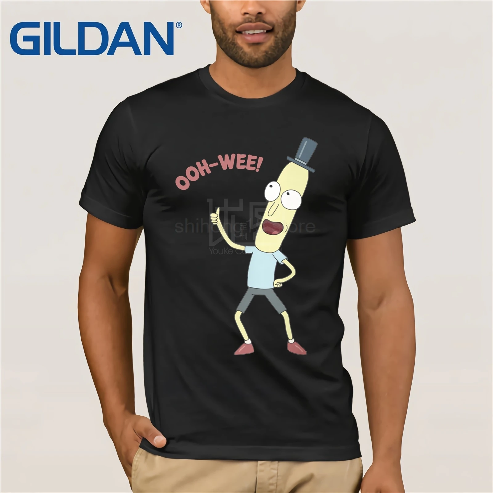 Новый Г-н Poopybutthole Ох-Ви! Мужская футболка размер S-3XL короткий рукав круглый вырез