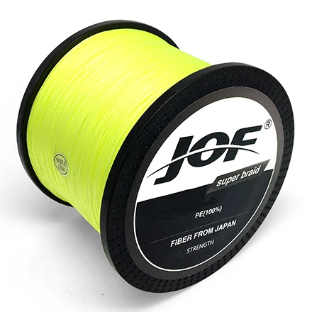 Yellow High quality 8 Strands 1000M PE Braided Fishing Line tresse peche Saltwater Fishing Weave Superior Extreme Strong 12LB to 78LB - Цвет: Yellow