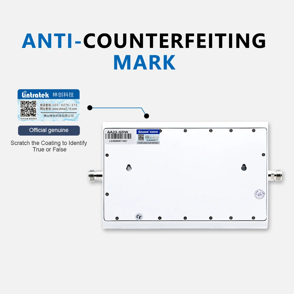 Lintratek 70dB tri band booster gsm 900mhz dcs lte