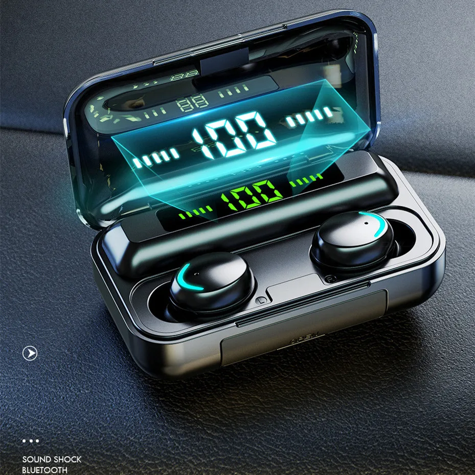 TWS наушники с поддержкой Bluetooth 5 0 2200 мА/ч зарядная станция беспроводные 9D
