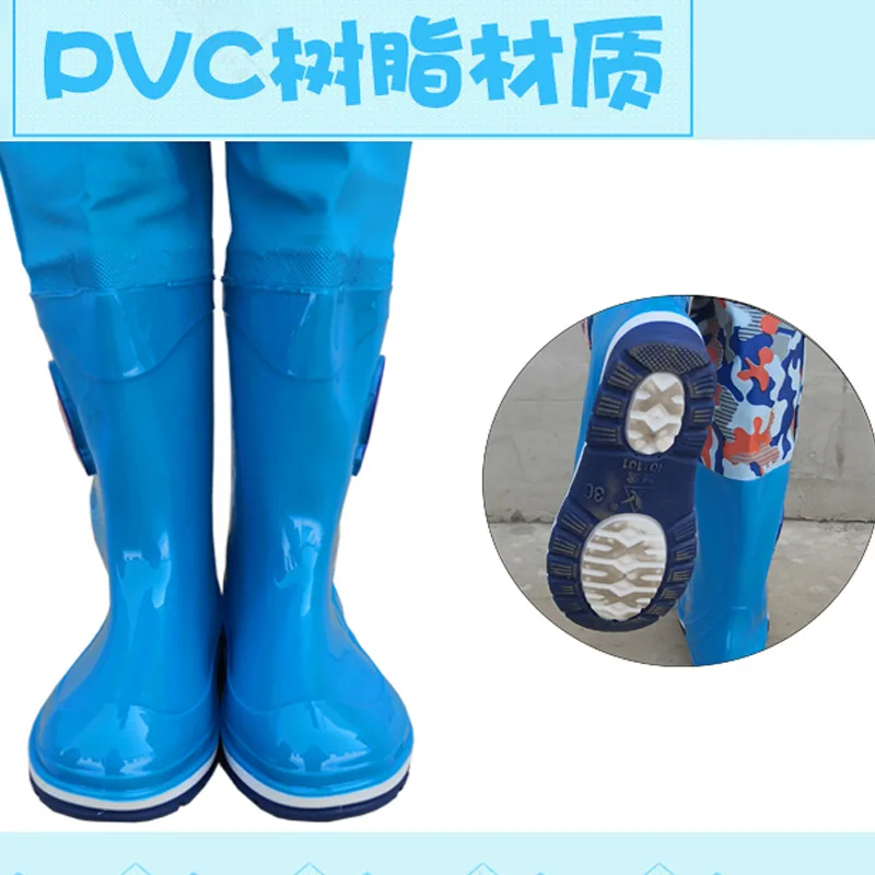 Детские цельные водонепроницаемые непромокаемые штаны; одежда для детского сада; одежда для рыбалки; детская обувь для дождливой погоды