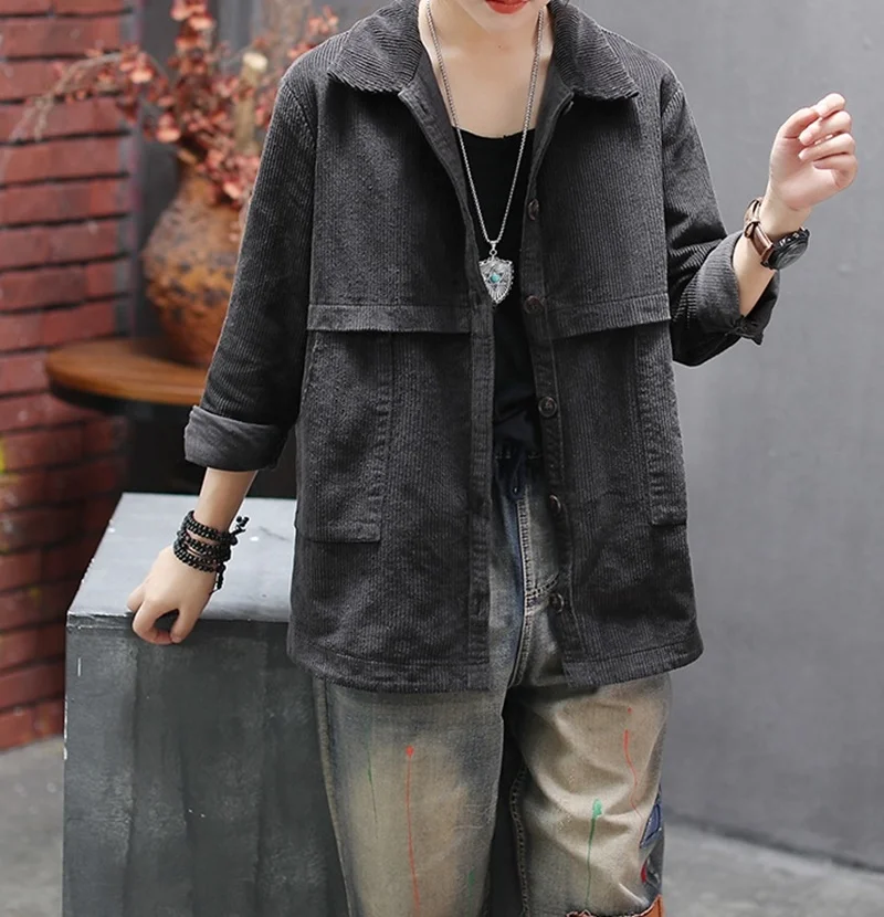 Corduroy Blouse Image 4