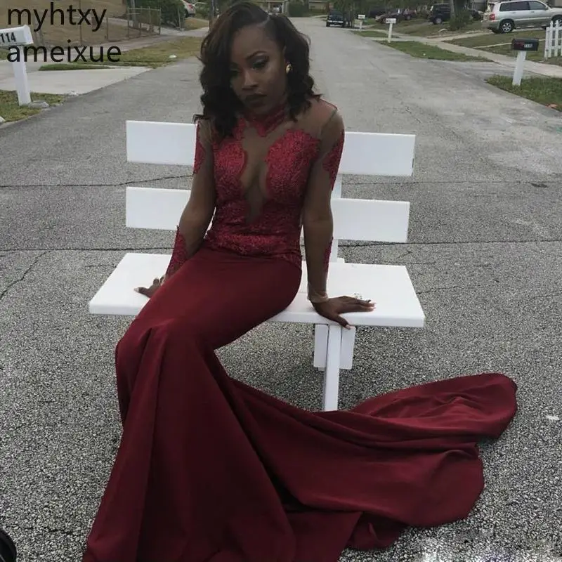 maroon dress on dark skin