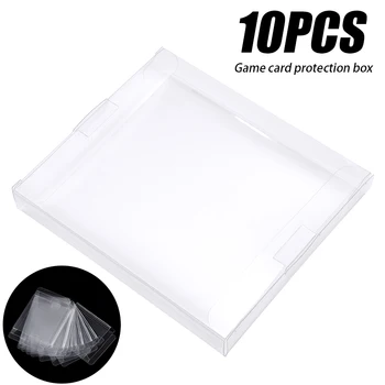 

Games Accessories 10pcs Transparent Game Card Storage Box Case Durable Plastic Game Cartridge Protector Cover For Super NES